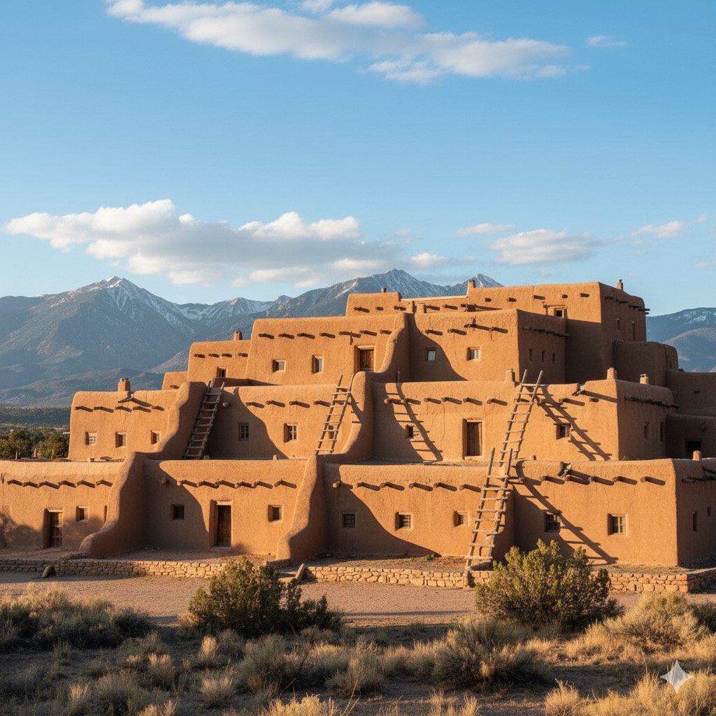 Indigenous Southwest Journey - curated itinerary for German-speaking group tours and fly-and-drive packages in USA featuring Taos Pueblo UNESCO Site, Mesa Verde Cliff Dwellings, Canyon de Chelly